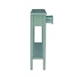 Pemberly Row Transitional Wood Console Table in Teal Blue