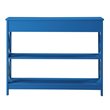 Pemberly Row Transitional One-Drawer Console Table in Blue Wood Finish