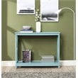 Pemberly Row Transitional Console Table in Sea Foam Green Wood Finish