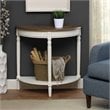 Pemberly Row Traditional Console Table in Driftwood and White Wood Finish