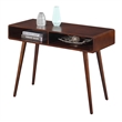 Pemberly Row Mid Century Console Table in Espresso Wood Finish