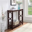 Pemberly Row Contemporary Console Table in Espresso Wood Finish