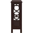 Pemberly Row Contemporary Console Table in Espresso Wood Finish