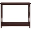Pemberly Row Contemporary Console Table in Espresso Wood Finish