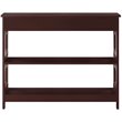 Pemberly Row Contemporary Storage Console Table in Espresso Wood Finish