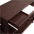 Pemberly Row Contemporary Storage Console Table in Espresso Wood Finish