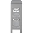 Pemberly Row Contemporary Storage Console Table in Gray Wood Finish