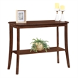 Pemberly Row Traditional Console Table in Espresso Wood Finish