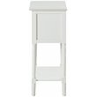 Pemberly Row Transitional Console Table in White Wood Finish