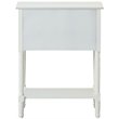 Pemberly Row Transitional Console Table in White Wood Finish