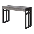 Pemberly Row Modern Console Table in Weathered Gray Wood and Metal