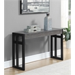 Pemberly Row Modern Console Table in Weathered Gray Wood and Metal
