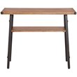 Pemberly Row Modern Contemporary 2-Tier Console Table in Brown