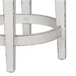 Pemberly Row Traditional Wood Console Swivel Stool in White