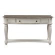 Pemberly Row Traditional Wood Sofa Table in White