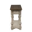 Pemberly Row Traditional Wood Sofa Table in White