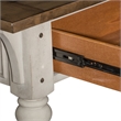 Pemberly Row Traditional Wood Sofa Table in White
