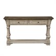 Pemberly Row Traditional Wood Sofa Table in White