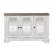 Pemberly Row Traditional Wood TV Console in White