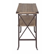 Pemberly Row Transitional Console Table in Beige Driftwood Wood Finish