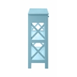 Pemberly Row Transitional One-Drawer Console Table in Seafoam Blue Wood Finish