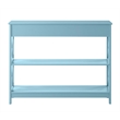 Pemberly Row Transitional One-Drawer Console Table in Seafoam Blue Wood Finish