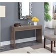 Pemberly Row Contemporary Console Table in Cappuccino Wood Finish
