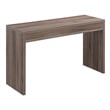 Pemberly Row Contemporary Console Table in Cappuccino Wood Finish