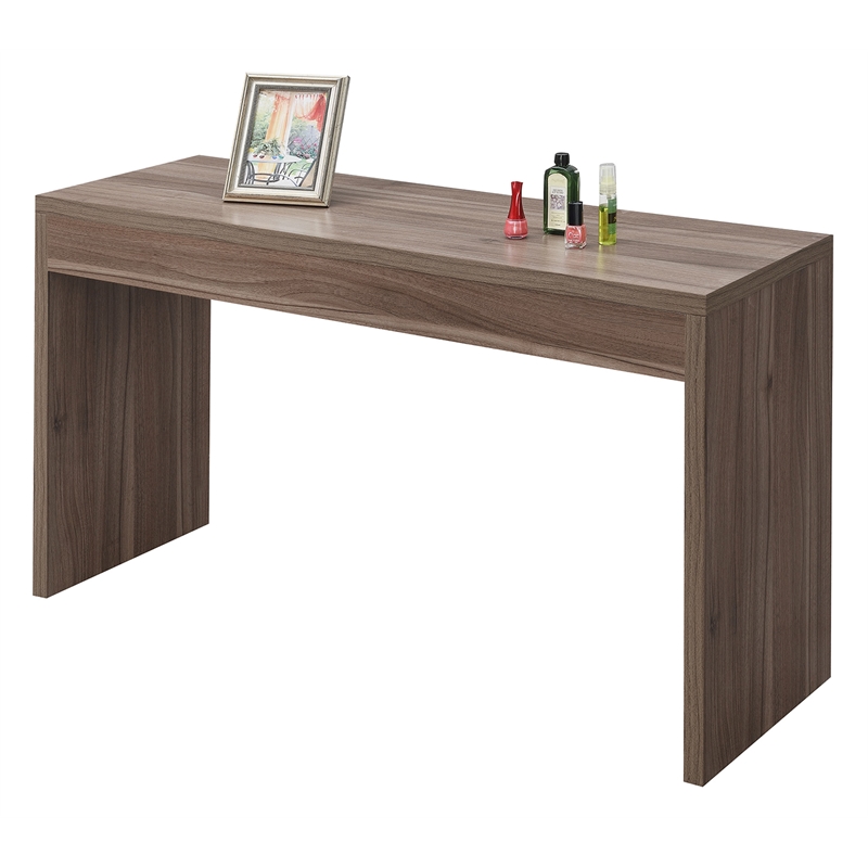 Pemberly Row Contemporary Console Table in Cappuccino Wood Finish