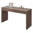 Pemberly Row Contemporary Console Table in Cappuccino Wood Finish