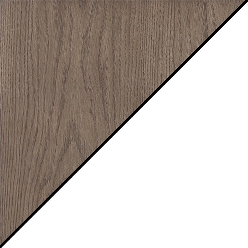 Pemberly Row Contemporary One-Drawer Console Table in Espresso and White Wood