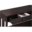 Pemberly Row Transitional One-Drawer Console Table in Espresso Wood Finish