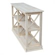 Pemberly Row Traditional Sofa - Server Table Includes Shelves