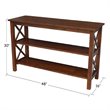 Pemberly Row Wood Traditional Console Table in Mahogany