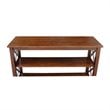 Pemberly Row Wood Traditional Console Table in Mahogany