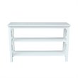Pemberly Row Wood Traditional Console Table in White