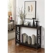 Pemberly Row Contemporary Console Table in Espresso Wood Finish