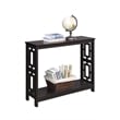 Pemberly Row Contemporary Console Table in Espresso Wood Finish