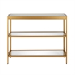Pemberley Row Metal Brass Console Table Rectangular 36