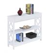 Pemberly Row Contemporary One-Drawer Console Table in White Wood Finish