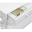 Pemberly Row Contemporary One-Drawer Console Table in White Wood Finish