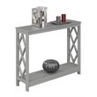 Pemberly Row Contemporary Console Table in Gray Wood Finish