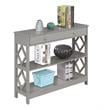 Pemberly Row Contemporary One-Drawer Console Table in Gray Wood Finish