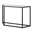 Pemberly Row Traditional Metal Black and Bronze Finish Geometric Console Table