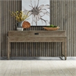 Pemberly Row Transitional Console Bar Table in Tan