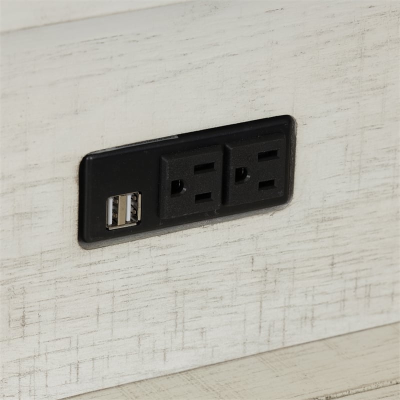 Pemberly Row Farmhouse Moder Wood Console Bar Table