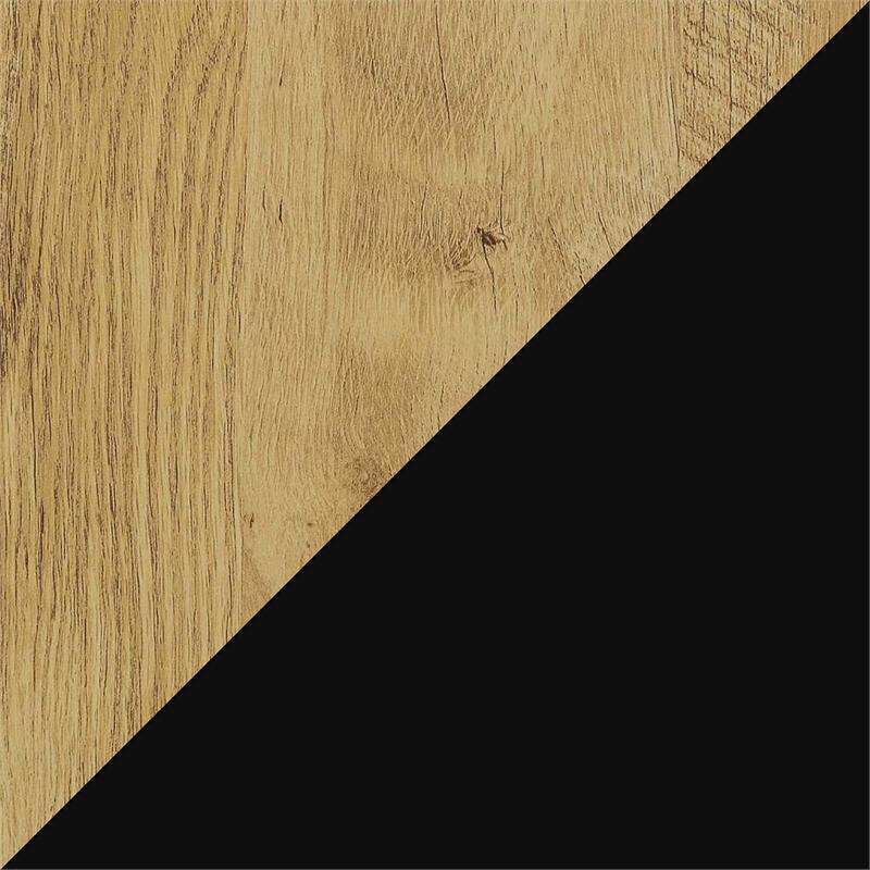 Pemberly Row Modern Two-Tier Console Table in Light Oak Wood