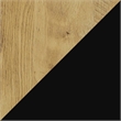 Pemberly Row Modern Two-Tier Console Table in Light Oak Wood