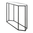 Pemberly Row Modern Black and Bronze Metal Console Table