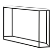 Pemberly Row Modern Black and Bronze Metal Console Table
